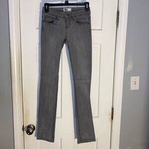 SO Women's Straight Leg Gray Jeans